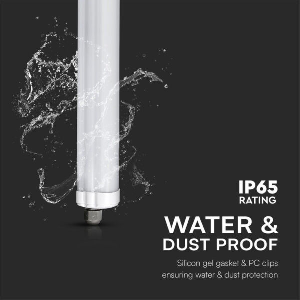 Lineárne LED pracovné svietidlo IP65, 48W, 6000K, 5760lm, 150cm - Image 4