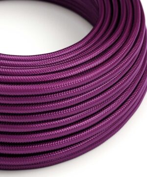 Textilný kábel v ultraviolet farbe, umelý hodváb, 2 x 0.75mm, 1 meter