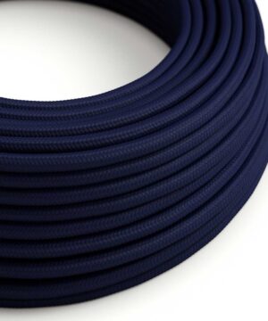 Textilný kábel v tmavo modrej farbe, umelý hodváb, 2 x 0.75mm, 1 meter