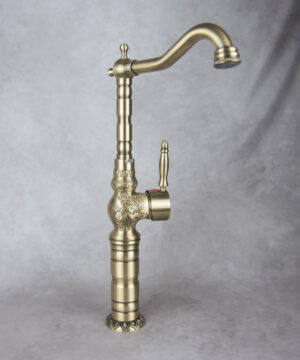 Retro stojatá umývadlová batéria v antickej farbe – 2.AKOSŤ – Kozmetická vada