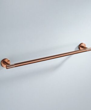 Alternative view of Kúpeľnový vešiak na uteráky a osušky v brúsenej medenej farbe