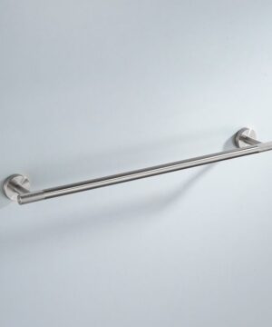 Alternative view of Kúpeľnový vešiak na uteráky a osušky v brúsenej niklovej farbe