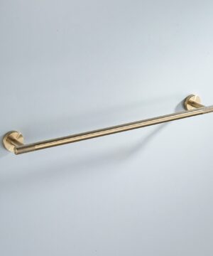 Alternative view of Kúpeľnový vešiak na uteráky a osušky v brúsenej zlatej farbe