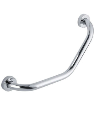 Kúpeľnové rohové madlo v chrómovej farbe