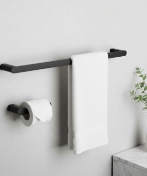 Alternative view of Set doplnkov do kúpeľne, 4 kusy v matnej čiernej farbe